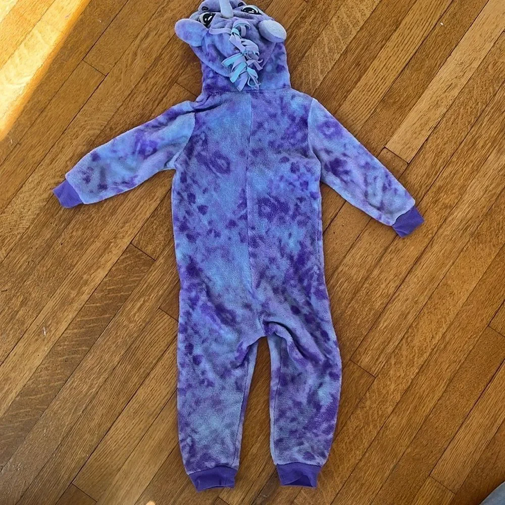 Purple Kids One Piece Pajamas
